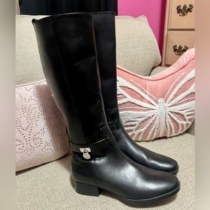 Michael Kors black leather boots